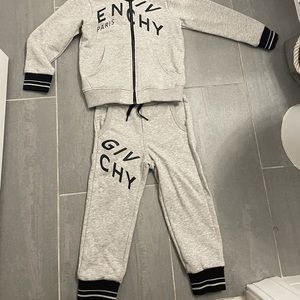 Givenchy Zip Up Logo Track pants - Grey